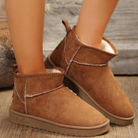 Botas de nieve de ante para mujer, zapatos góticos informales gruesos y cálidos, invierno, 2023 - details 18