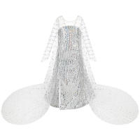 Disfraz de Princesa Elsa con Lentejuelas para Niñas, Vestido Blanco para Carnaval, Fiesta de Cumpleaños, Navidad, Cosplay - details 4