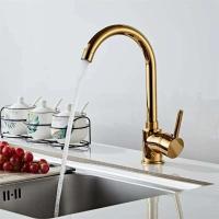 Grifo de oro rosa/negro/cromado mezclador de agua fría y caliente grifo de fregadero giratorio de 360 ​​grados montado en cubierta para cocina - details 14