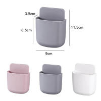 Soporte de Estante Control Remoto Organizador de Pared Caja de Perforación Sin Agujeros - details 5