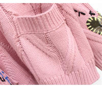 Cárdigan de punto cálido para mujer, chaqueta bordada con bolsillos, abrigo holgado, otoño e invierno, 2023 - details 13