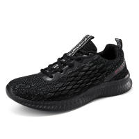 Zapatillas de correr para hombre, zapatos deportivos informales de malla transpirable, ligeros, sin cordones, suela suave, Color Rojo - details 8
