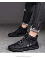 Parte superior de microfibra cruzada para zapatos deportivos informales para hombre, forro de cachemira de talla grande, suave y - details 11