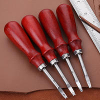 4 unids/set herramienta de biselado de borde de artesanía de cuero herramienta de artesanía de corte herramienta de biselado de cuero DIY - details 3