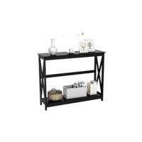 Mesa de Consola Vintage Mueble Auxiliar de Madera con Cajón Grande para Sala de Estar, Entrada, Pasillo 80×30cm×80cm - details 7