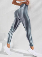Pantalones de yoga sin costuras Tie-dye Aurora hip, pantalones de chándal de cintura ajustada, senderismo, deportes al aire libre necesarios - details 4