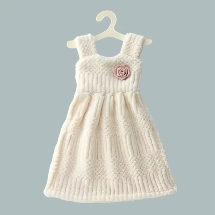 Paño de cocina de microfibra, paño de mano, pañuelo de ropa suave de lana Coral, colgante para lavar platos - 1