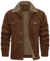 Chaqueta casual de lana con solapa de manga larga para hombre, nuevo estilo - details 4