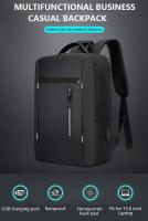 Mochila De Negocios impermeable para hombre, morral escolar con USB de 15,6 pulgadas, para ordenador portátil, de gran capacidad - details 0
