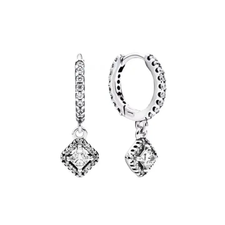 Pendientes de aro de plata Pandora, 298503   C01 - 1