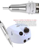 PARKSON-pulidora profesional eficiente, 15w, 35000RPM, pulidora blanca, lima de uñas, herramienta de broca - details 6