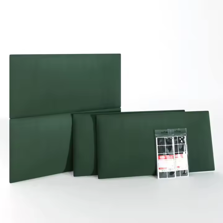 30 x 60 cm, Juego de 8 Piezas, Cabecero para Cama, Salón, Pared Decorativa, Tapizado Decoración 3D Moderna para Dormitorio, Insonorizante, Cojines Acústicos de Pared, Verde - 1