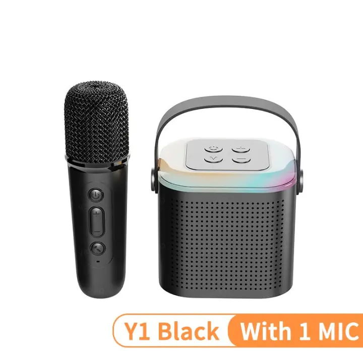 Máquina de Karaoke inalámbrica portátil con microfono Dual, Altavoz Bluetooth PA, KTV DSP System, Sonido Estéreo HIFI, Lices LED de Colores RGB - 1