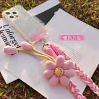 Correa de Teléfono Lanyard para Mujeres Estilo LargoinsCuerda trenzada hecha a mano de flor de viento, duradera, anti-pérdida para exteriores - details 19