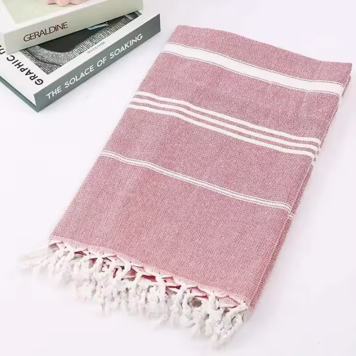 Toalla ligera turca de gran tamaño, 100% algodón, sin arena, absorbente, manta de playa de secado rápido, toallas de baño grandes para piscina - 1