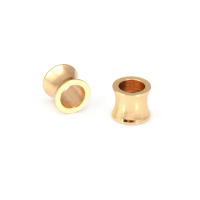 Cuentas de Pulsera de Brasso Dorado Mate Forma de Cilindro Ideal para Hacer Joyería DIY - details 35