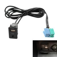Conjunto de cableado de Cable adaptador de puerto USB AUX de extensión de Radio para Hyundai Kia Sportage - details 1