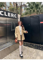 Nuevos zapatos franceses Mary Jane cabeza cuadrada diseño de hebilla de una palabra tacón medio grueso boca poco profunda zapatos individuales charol de mujer - details 22