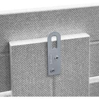 Cabecero de madera reciclada estilo paleta horizontal, cama de paletas, herrajes incluidos (160x46 paleta 5, madera Cambrian) - details 13