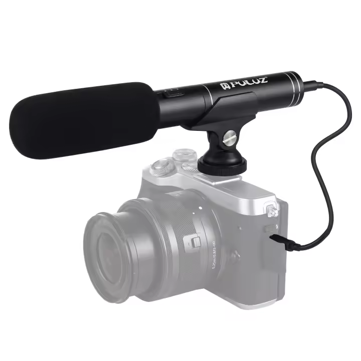 Micrófono de Pistola Profesional PULUZ Condensador de Video para DSLR y DV Camcorder - 1