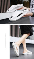 Zapatillas de Baño Unisex con Suela Gruesa Moda Hombres Zapatos de Playa EVA Suaves Antideslizantes Talla Grande Color Sólido Material Superior - details 5