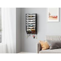 Soporte de Metal A4 con 8 Compartimentos Revistero Organizador de Pared para Oficina con 5 Ganchos - details 31
