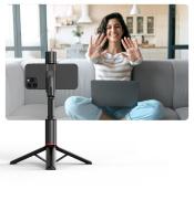 Palo selfie bluetooth para teléfono móvil, luz de relleno giratoria, oculto todo en uno, multifuncional, con trípode incorporado, soporte para transmisión en directo. - details 6
