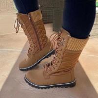 Botas martin de invierno para mujer, botas planas informales, zapatos para mujer - details 4