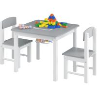 Construcción y Bolso de Almacenamiento, Mesa Infantil de Juego con Tablero Reversible - details 0
