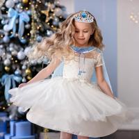 Disfraz de Princesa para Niñas Capa de Copo de Nieve Brillante Perfecto para Carnaval de Cumpleaños, Disfraz de Mascarilla de Navidad - details 2