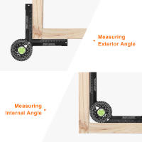 Transportador de sierra Mitre de escala para carpintería, regla de ángulo de 360 °, buscador de ángulos, instrumentos de medición, inclinómetro Digital, herramientas de calibre - details 4