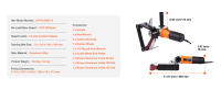 Lijadora pulidora de tubos SucceBuy de 1300 W, con 6 velocidades variables que van desde 1100 a 3200 rpm. Rectificadora profesional para pulir, acabar y eliminar óxido, viene con correas de lijado. - details 6