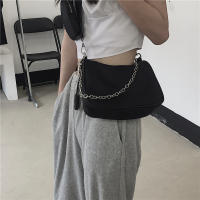 Bolso de diseñador de lujo para mujer, bandolera Vintage de nailon con cadena, a la moda - details 11