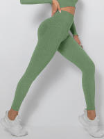 Pantalones de yoga deportivos de cintura alta para gimnasio, mallas sin costuras para mujer - details 13