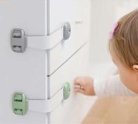 3 UNIDS/Batch Protectors Cuidado del bebé Cerraduras de seguridad multifuncionales para puertas de armarios infantiles - details 0