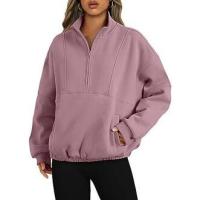 Otoño Invierno nueva moda sudadera Casual mujer bolsillo pulóver cuello alto manga larga Top - details 2