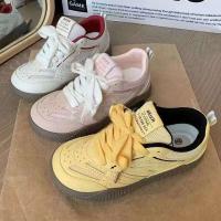 Zapatos deportivos transpirables para mujer, color rosa y blanco, entrenamiento de otoño, doble malla, bonito aspecto Forrest Gump para invierno - details 4