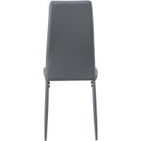 Sillas de Comedor Juego de 4 Sillas de Metal para Cocina, Silla de Mesa Comoda Silla con Asiento Tapizado, Negro - details 33