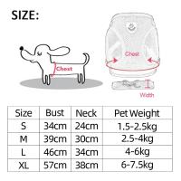 Correa de arnés ajustable de malla de poliéster para perros y gatos Ideal para paseos - details 4