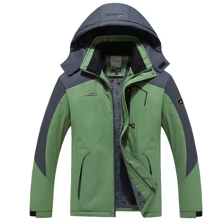 Chaqueta de Esquí de Vellón Térmico Impermeable Abrigo de Parquea para Hielo y Lluvia de Invierno - 1