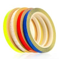 Cinta de 8 m, ruedas de bicicleta adhesivas fluorescentes de PVC, cinta adhesiva reflectante para seguridad de advertencia de ciclismo - details 1
