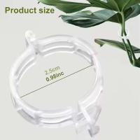 Herramienta de jardín de plástico transparente para plantas, paquete de 50 paquetes de plantas alrededor de enredaderas, clip de injerto de rejilla de tomate - details 3
