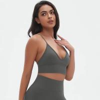 Top sin costuras Nylon de secado rápido Color sólido Adecuado para yoga y estiramientos Deportes profesionales - details 14