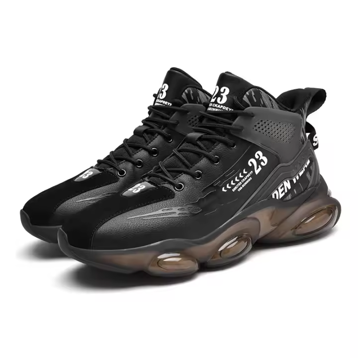 Zapatos De Moda De Alta Calidad Para Primavera Para Hombre, Zapatillas De Baloncesto Con Correa Inferior Gruesa, Zapatillas Informales Transpirables Y Absorbentes De Golpes, 2025 - 1