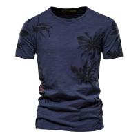Novedad de verano, camiseta estampada, camisa de fondo para hombre con cuello redondo a la moda, top informal para hombre - details 5