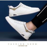 Primavera nuevos zapatos casuales de moda para hombres con suela versátil blanca, zapatos de tabla suave transpirables y cómodos - details 20