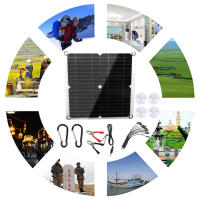 Kit completo de Panel Solar de 200W, cargador de batería de 12V con controlador USB Dual de 100A, células solares para coche, yate, RV, barco, teléfono móvil - details 9