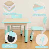 Mesa Infantil Ajustable de Altura 2 Sillas Fácil de Limpiar Para Aulas/Hogares - details 17