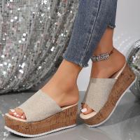 Zapatillas de plataforma con tacón de cuña para mujer, zapatos de verano - details 2