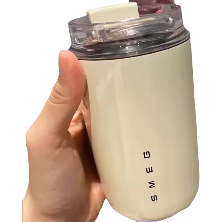 SOMY Taza de acero inoxidable de lujo inteligente, taza de aislamiento de alta apariencia, taza de café portátil montada en el coche, uso Dual caliente y frío - 1